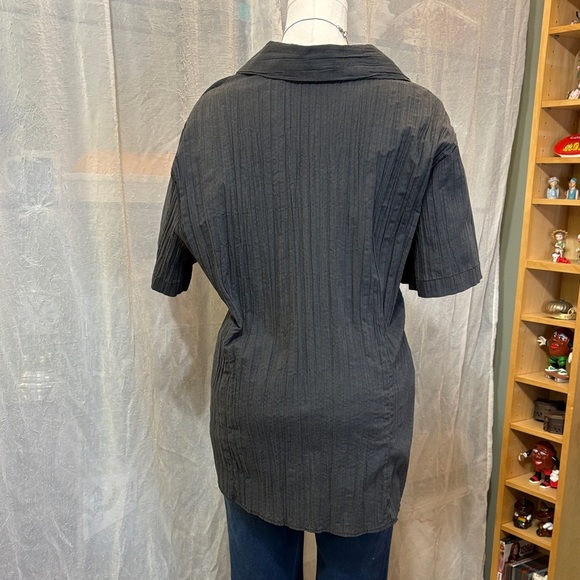 A.L.C. Dark Gray Button Down Shirt - Picture 3 of 4